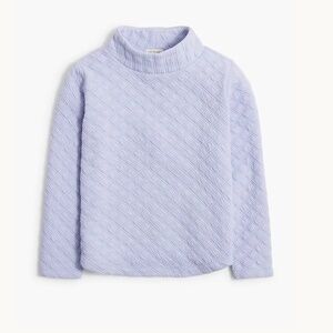 J Crew Crewcuts Girls Mockneck Quilted Pullover Lavender Periwinkle XL 12/14 Lab
